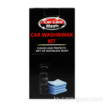 Унаа жуу жана Wax Kit Car Polish Wax
